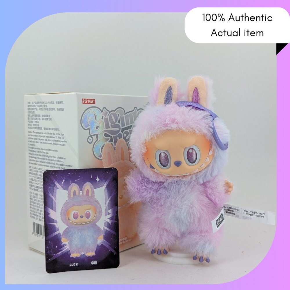 Pop Mart Labubu – Big in Energy “Luck” Plush Doll – Authentic Collectible